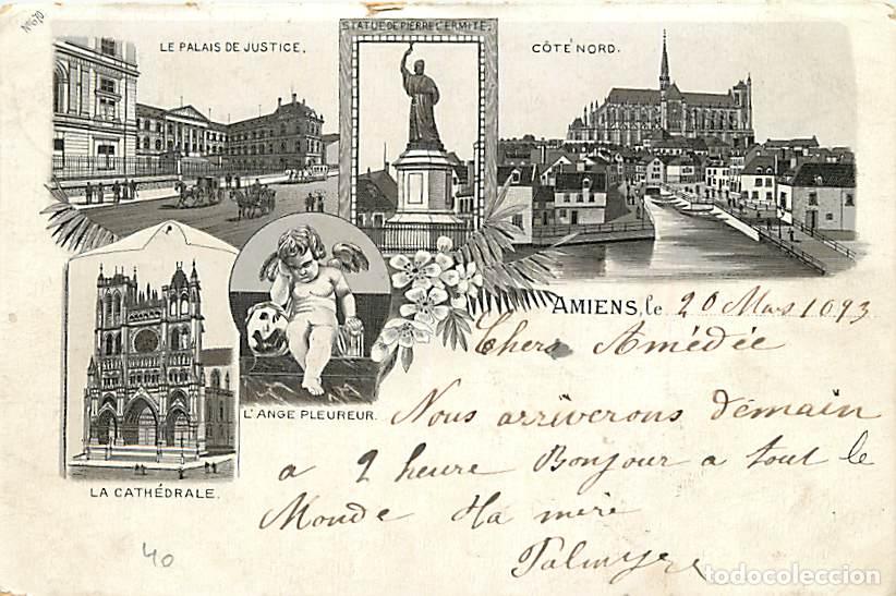Postais: France - 80 - Amiens - Multivues - Pr&eacute;curseur - Oblit&eacute;ration ronde de 1903 - CPA - Voir Scans Recto-