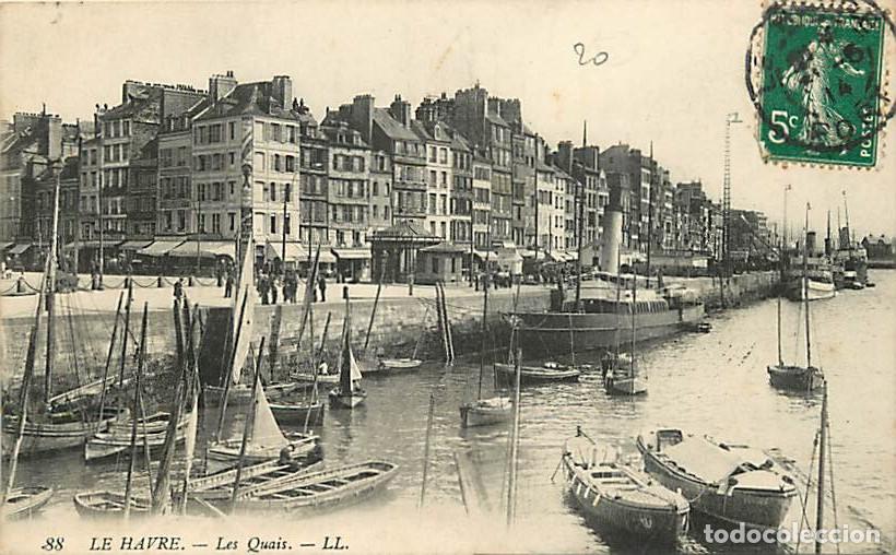 Cartoline: France - 76 - Le Havre - Les Quais - Anim&eacute;e - Bateaux - Oblit&eacute;ration ronde de 1914 - CPA - Voir Scan
