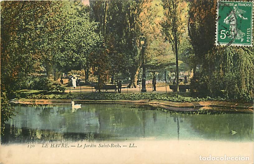 Postkarten: France - 76 - Le Havre - Le Jardin Saint Roch - Anim&eacute;e - Coloris&eacute;e - CPA - Voir Scans Recto-Verso