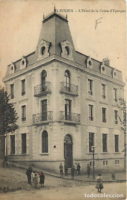 Postkarten: France - 87 - Saint Junien - L'H&ocirc;tel de la Caisse d'Epargne - Anim&eacute;e - Correspondance - Oblit&eacute;ration