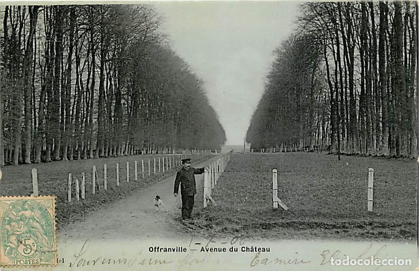 Postkarten: France - 76 - Offranville - Avenue du Ch&acirc;teau - Anim&eacute;e - CPA - Voir Scans Recto-Verso