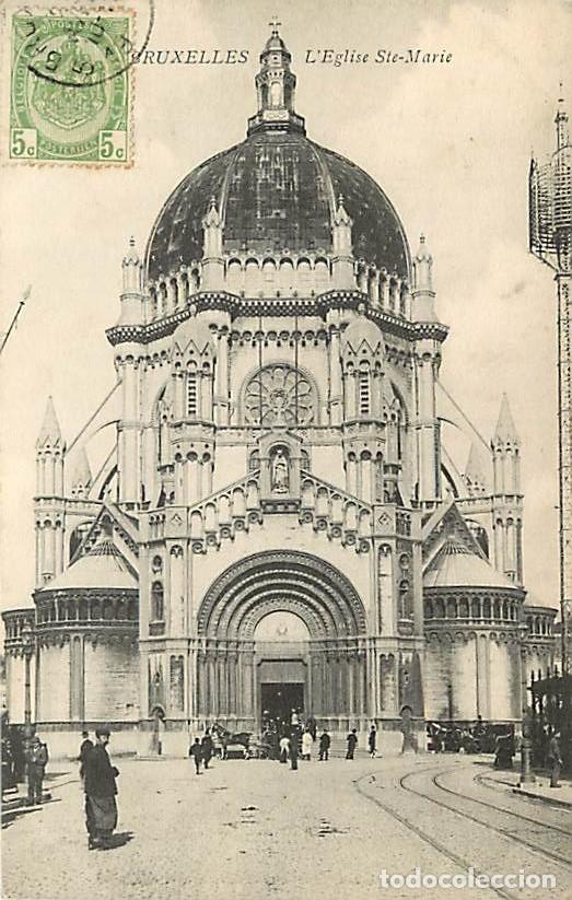 Postcards: Belgique - Bruxelles - L'Eglise Sainte Marie - Anim&eacute;e - CPA - Voir Scans Recto-Verso