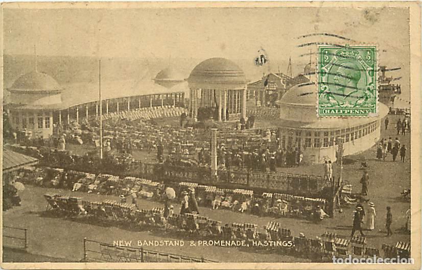Postcards: Pays - Royaume-Uni - Hastings - New Bandstrand and Promenade - Anim&eacute;e - CPA - Voir Scans Recto-Verso