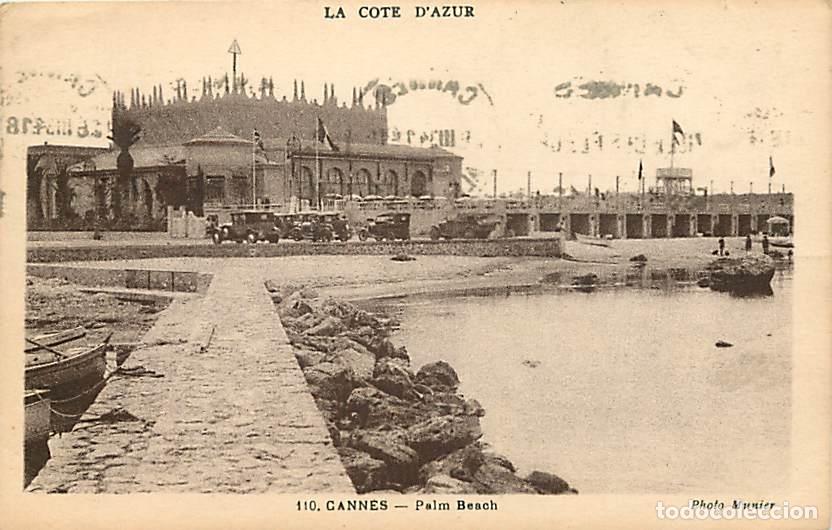 Postais: France - 06 - Cannes - Palm Beach - Automobiles - CPA - Oblit&eacute;ration ronde de 1934 - Voir Scans Rect