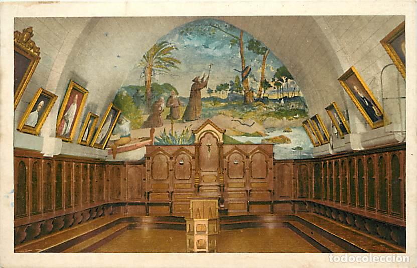 Postais: France - 06 - Ile Saint Honorat - Monast&egrave;re - Salle du Chapitre - Coloris&eacute;e - CPA - Etat l&eacute;ger pli v