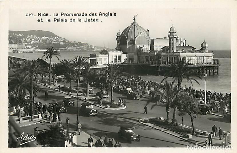 Postais: France - 06 - Nice - La Promenade des Anglais et le Palais de la Jet&eacute;e - Anim&eacute;e - Automobiles - CPSM