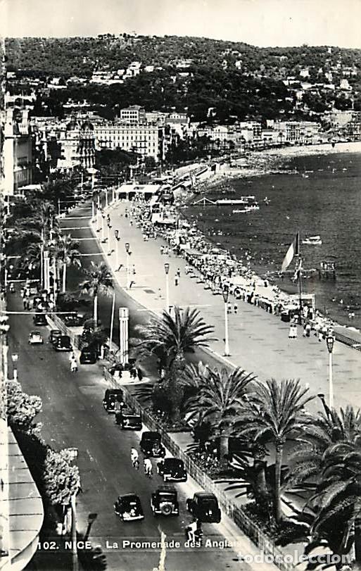 Cartes Postales: France - 06 - Nice - La Promenade des Anglais - Automobiles - CPSM format CPA - Oblit&eacute;ration ronde d