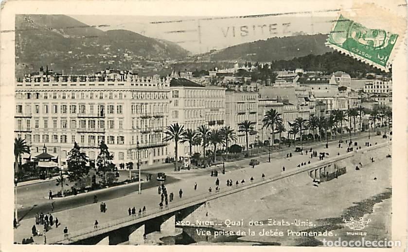 Cartes Postales: France - 06 - Nice - Quai des Etats Unis - Vue prise de la Jet&eacute;e Promenade - CPSM format CPA - Etat