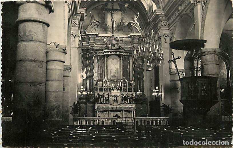 Postcards: France - 06 - Levens - Int&eacute;rieur de l'Eglise - CPSM format CPA - Oblit&eacute;ration ronde de 1955 - Voir S
