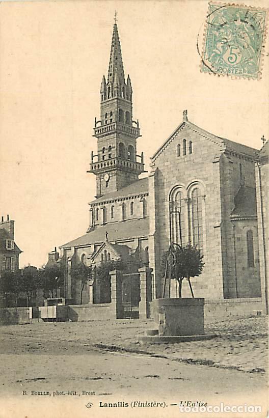 Cartoline: France - 29 - Lannilis - L'Eglise - CPA - Oblit&eacute;ration ronde de 1905 - Voir Scans Recto-Verso