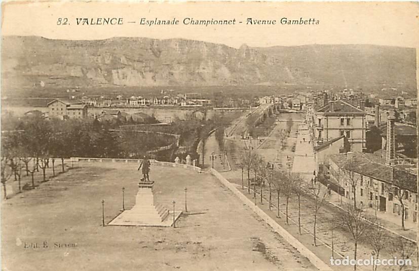 Cartoline: France - 26 - Valence - Esplanade Championnet - Avenue Gambetta - CPA - Oblit&eacute;ration ronde de 1920 -