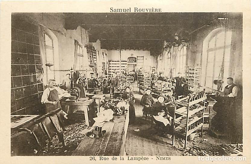 Cartoline: France - 30 - Nimes - Samuel Rouvi&egrave;re 26, Rue de la Lamp&egrave;ze - Fabriquant de chaussures - Anim&eacute;e - Ar