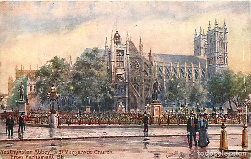 Postcards: Pays - Royaume-Uni - London - Londres - Westminster Abbey and Ste Margaret's Church from Parliament