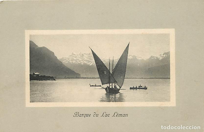 Postkarten: Pays - Suisse - Barque du Lac L&eacute;man - Voile - CPA - Voir Scans Recto-Verso