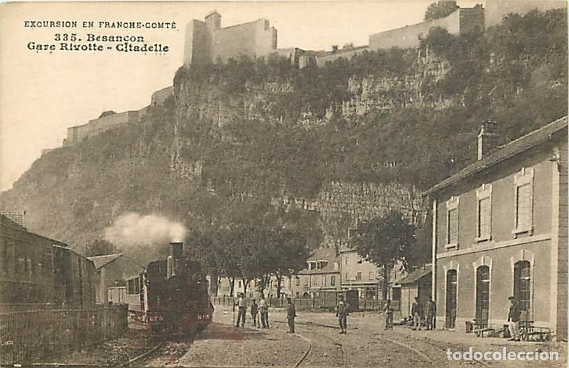 Postcards: France - 25 - Besan&ccedil;on - Gare Rivotte - Citadelle - Anim&eacute;e - Trains - CPA - Voir Scans Recto-Verso