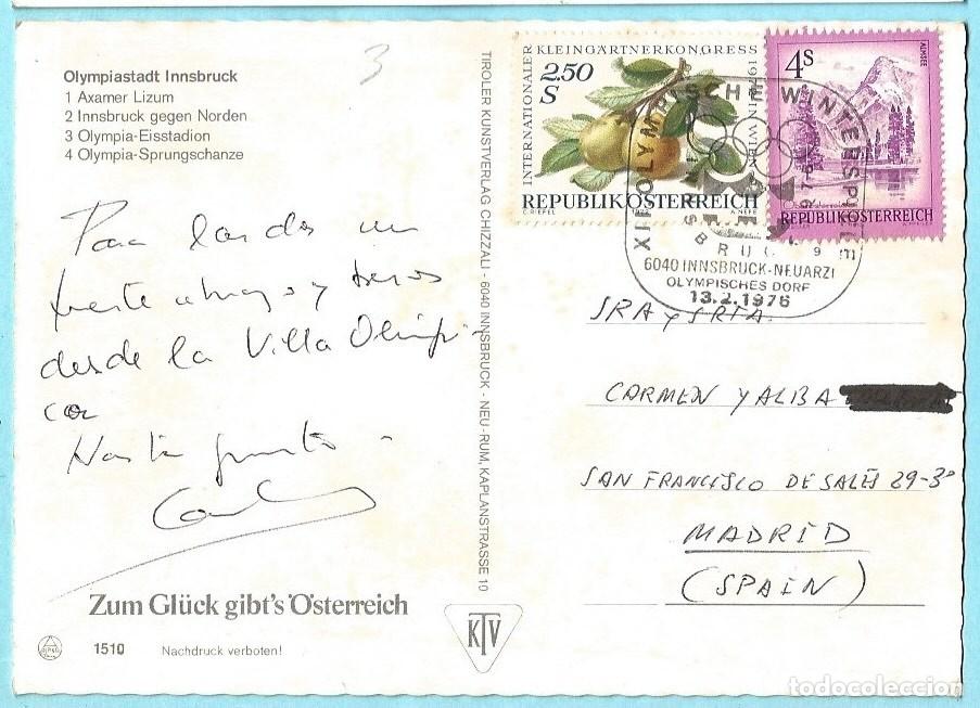 Postales: OL&Iacute;MPIADA INNSBRUCK, 1976. - Foto 2