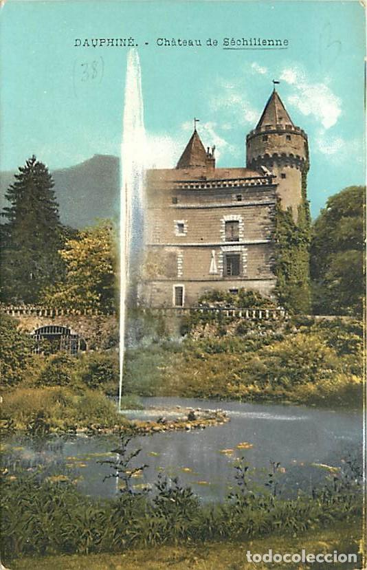 Postcards: France - 38 - S&eacute;chilienne - Ch&acirc;teau de S&eacute;chilienne - Coloris&eacute;e - Correspondance - CPA - Voyag&eacute;e en 1