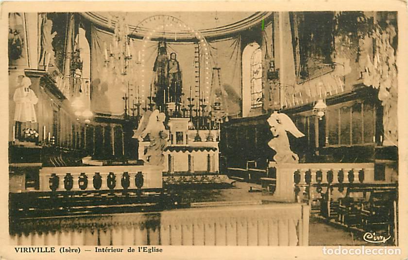 Postcards: France - 38 - Virville - Int&eacute;rieur de l'Eglise - CPA - Voir Scans Recto-Verso
