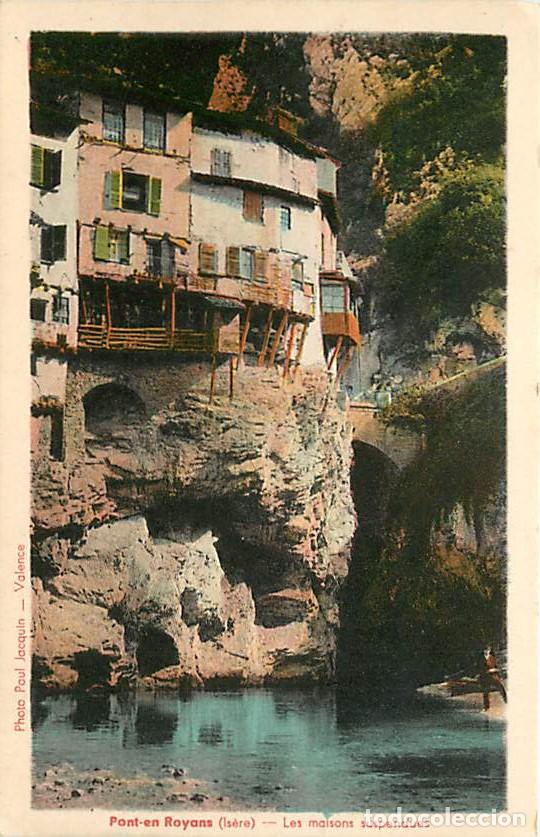 Postcards: France - 38 - Pont en Royans - Les maisons suspendues - Coloris&eacute;e - CPA - Carte Neuve - Voir Scans R