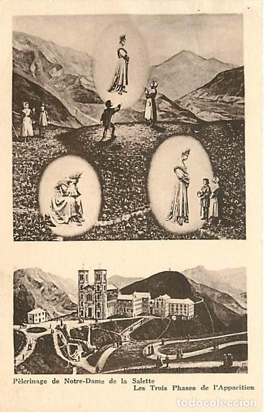Postcards: France - 38 - La Salette - P&egrave;lerinage de Notre-Dame de la Salette - Les Trois Phases de l'Apparition