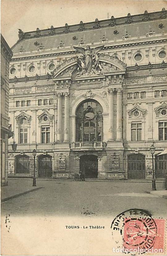 Postcards: France - 37 - Tours - Le Th&eacute;&acirc;tre - Correspondance - CPA - Voir Scans Recto-Verso