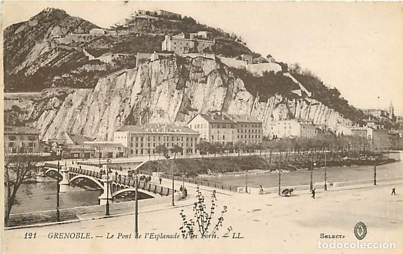 Cartes Postales: France - 38 - Grenoble - Le Pont de l'Esplanade et les Forts - Correspondance - CPA - Voyag&eacute;e en 191