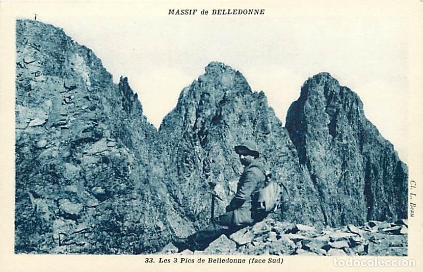Cartes Postales: France - 38 - Massif de Belledonne - Les 3 Pics de Belledonne (face Sud) - Anim&eacute;e - CPA - Carte Neuv