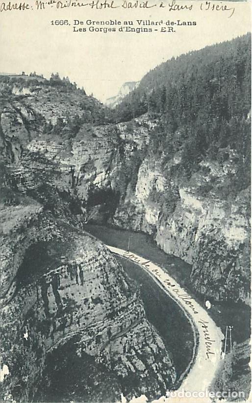 Cartes Postales: France - 38 - Is&egrave;re - De Grenoble au Villard de-Lans - Les Gorges d'Engins - Correspondance - CPA -