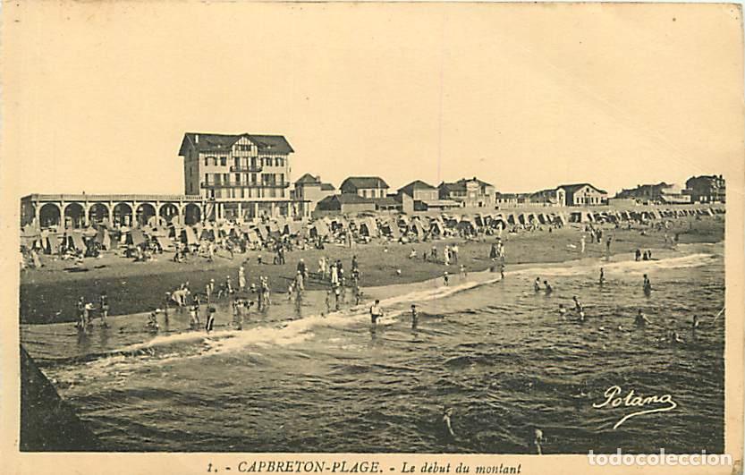 Postcards: France - 40 - Capbreton - Le d&eacute;but du montant - Anim&eacute;e - Sc&egrave;nes de Plage - CPA - Voir Scans Recto-Ve