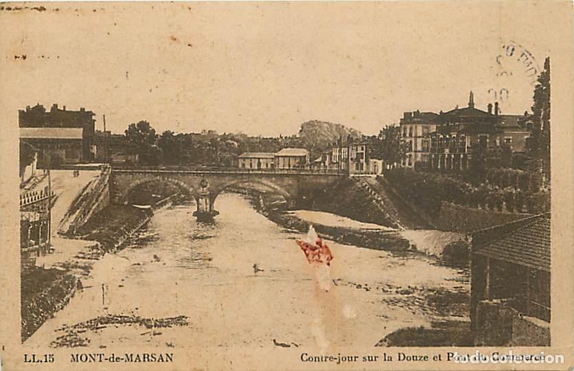 Postcards: France - 40 - Mont de Marsan - Contre-jour sur la Douze et Pont du Commerce - CPA - Voir Scans Recto