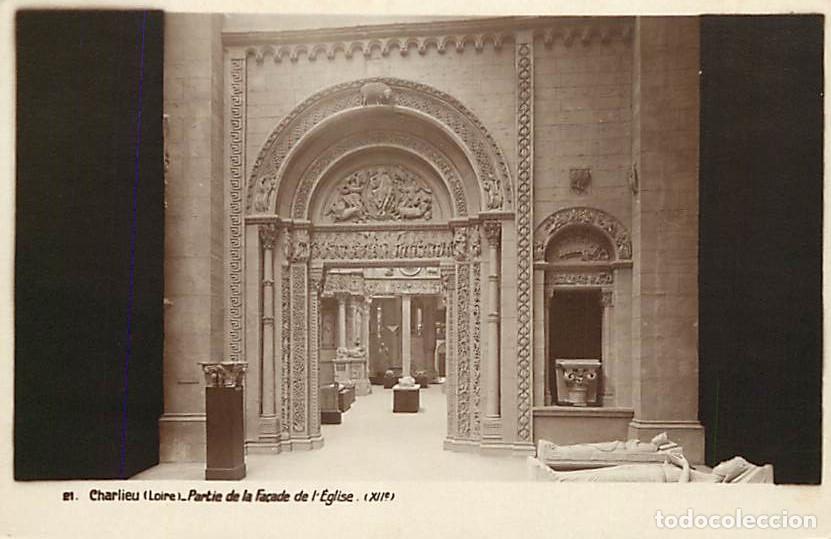 Cartoline: France - 42 - Charlieu - Partie de la fa&ccedil;ade de l'Eglise - CPA - Voir Scans Recto-Verso