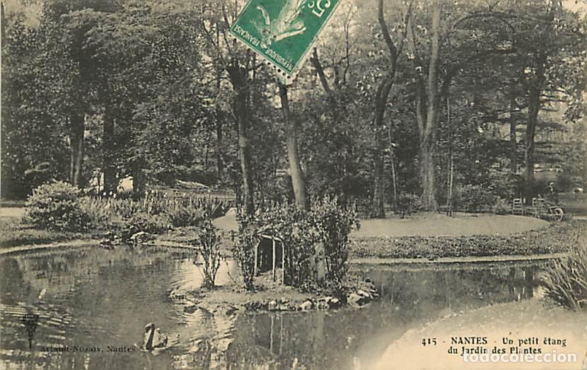 Postales: France - 44 - Nantes - Jardin des Plantes - Un petit &eacute;tang - CPA - Oblit&eacute;ration ronde de 1913 - Voir