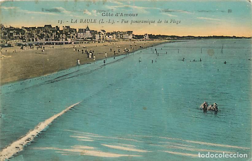 Postkarten: France - 44 - La Baule - Vue panoramique de la Plage - Coloris&eacute;e - CPA - Voir Scans Recto-Verso