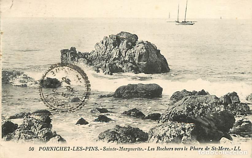 Postais: France - 44 - Pornichet - Sainte-Marguerite - Les Rochers vers le Phare de St-Marc - CPA - Oblit&eacute;rat