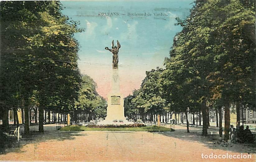 Cartoline: France - 45 - Orl&eacute;ans - Boulevard de Verdun - Coloris&eacute;e - CPA - Oblit&eacute;ration ronde de 1929 - Etat pl