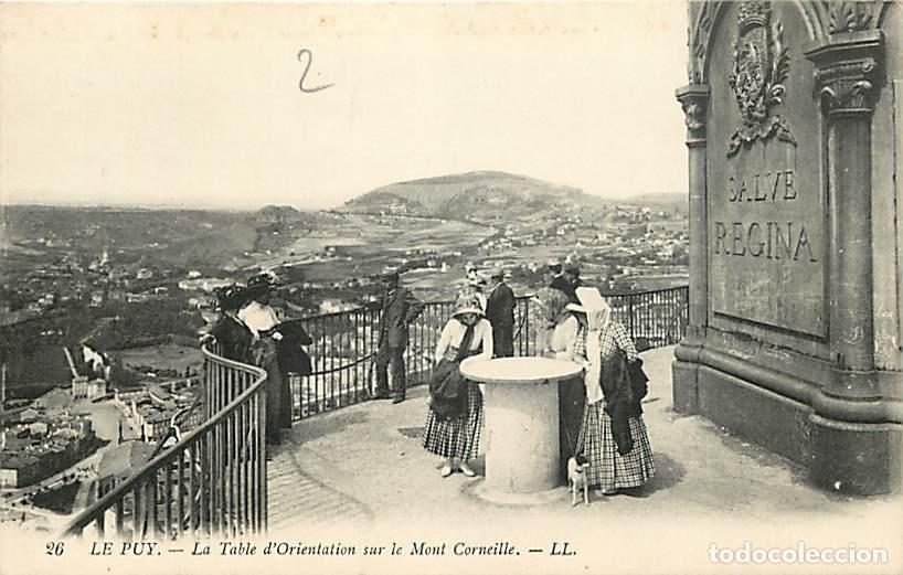 Cartoline: France - 43 - Le Puy en Velay - La Table d'Orientation sur le Mont Corneille - Anim&eacute;e - CPA - Carte