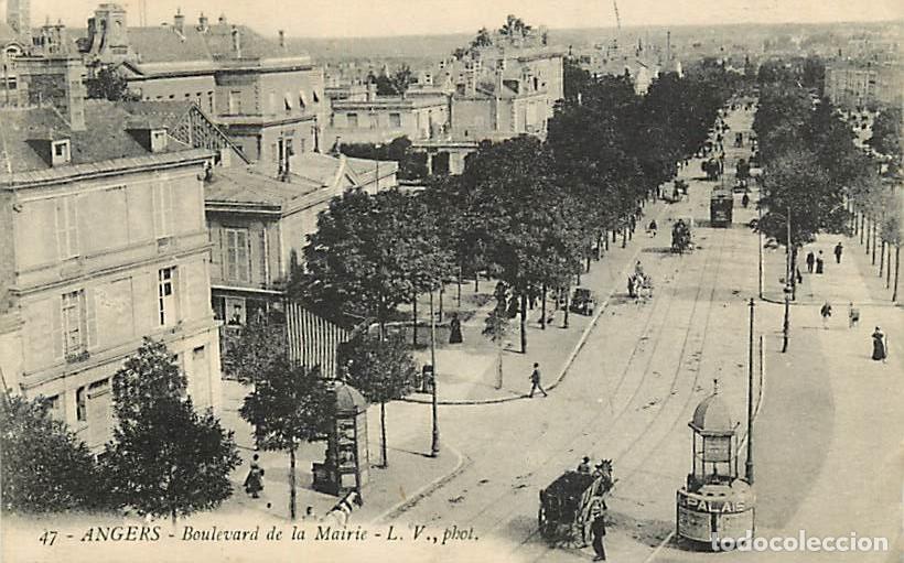 Postais: France - 49 - Angers - Boulevard de la Mairie - Anim&eacute;e - CPA - Etat abim&eacute;e sur la droite - Voir Scan