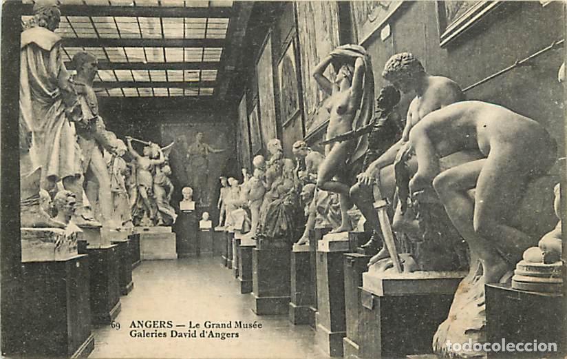 Postais: France - 49 - Angers - Le Grand Mus&eacute;e - Galeries David d'Angers - Art Sculpture de femme Nue - CPA