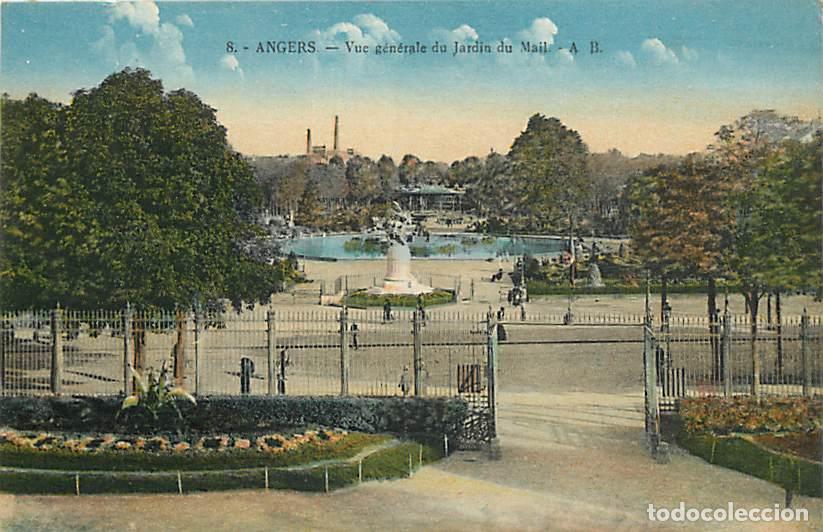 Postais: France - 49 - Angers - Vue G&eacute;n&eacute;rale du Jardin du Mail - Anim&eacute;e - Coloris&eacute;e - CPA - Carte Neuve - Voi