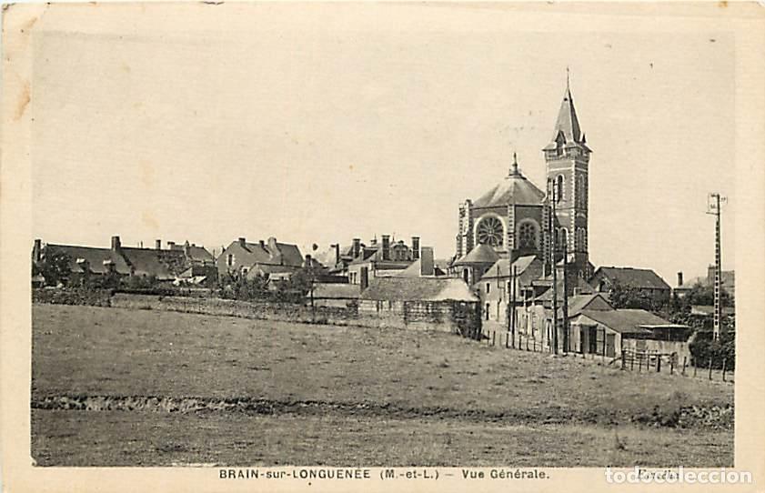 Postais: France - 49 - Brain sur Longuen&eacute;e - Vue G&eacute;n&eacute;rale - CPA - Oblit&eacute;ration ronde de 1953 - Voir Scans Rec