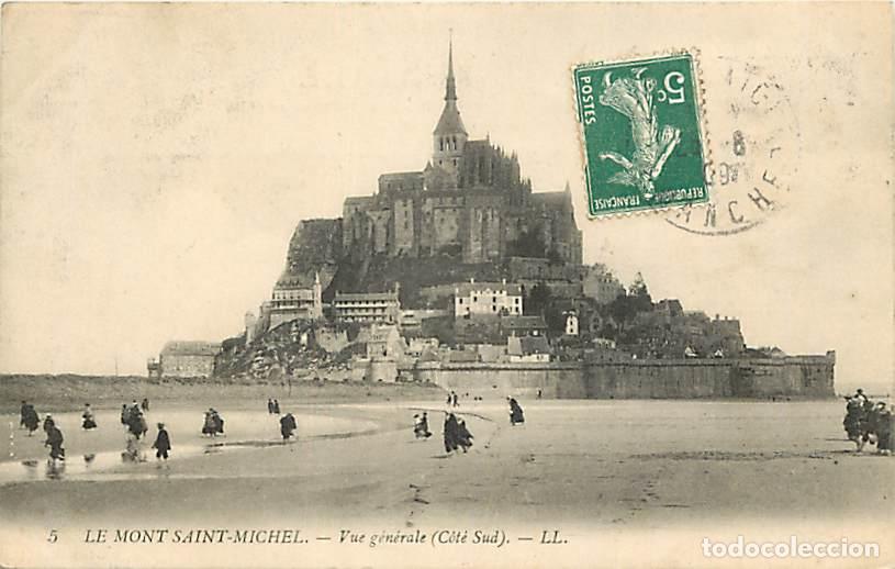 Postales: France - 50 - Le Mont Saint Michel - Vue G&eacute;n&eacute;rale - Cot&eacute; Sud - Anim&eacute;e - CPA - Oblit&eacute;ration ronde de