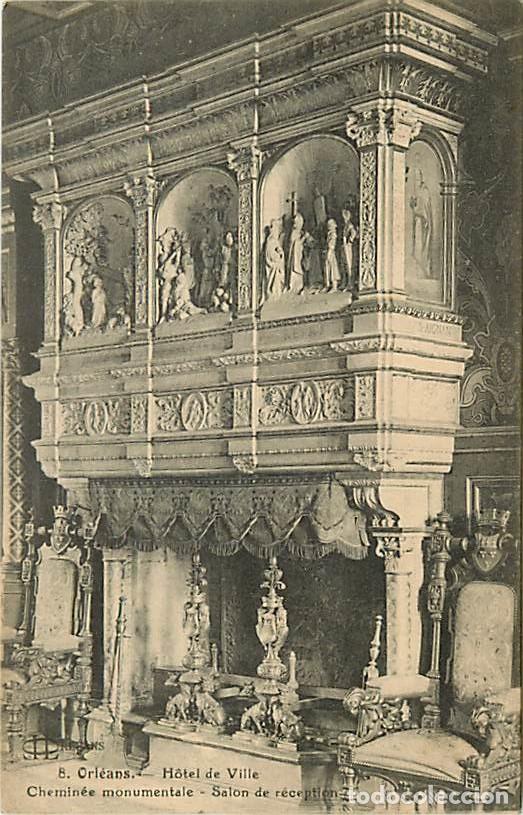 Postcards: France - 45 - Orl&eacute;ans - L'Hotel de Ville - Chemin&eacute;e monumentale - Salon de r&eacute;ception - CPA - Voir Sc