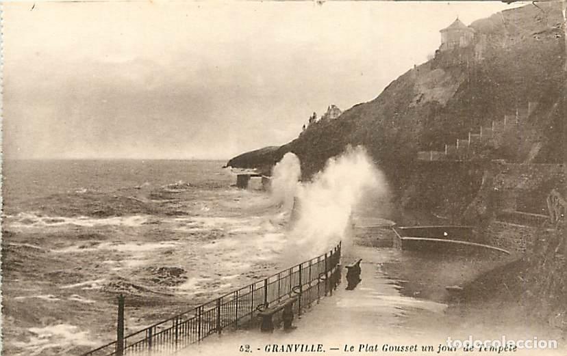 Postkarten: France - 50 - Granville - Le Plat Gousset un jour de Temp&ecirc;te - CPA - Voir Scans Recto-Verso