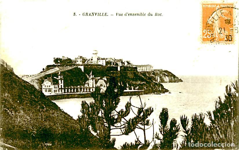 Postkarten: France - 50 - Granville - Vue d'ensemble du Roc - CPA - Oblit&eacute;ration ronde de 1930 - Voir Scans Rect
