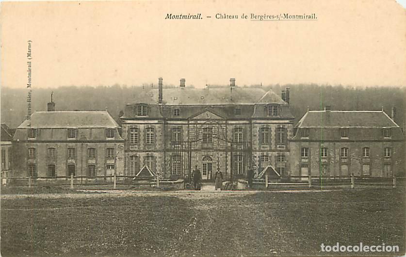 Postcards: France - 51 - Montmirail - Ch&acirc;teau de Berg&egrave;res sur Montmirail - Anim&eacute;e - CPA - Etat &eacute;corn&eacute;e en haut