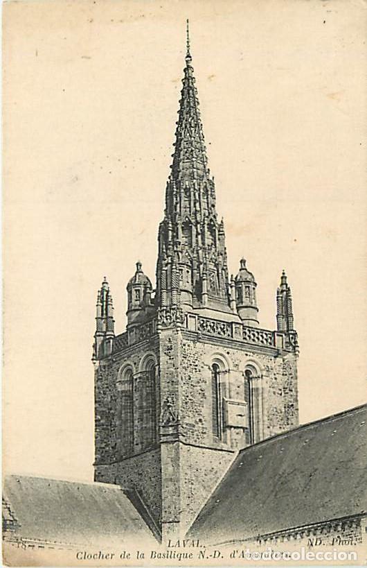 Postcards: France - 53 - Laval - Clocher de la Basilique d'Avesni&egrave;res - Correspondance - CPA - Voyag&eacute;e en 1917