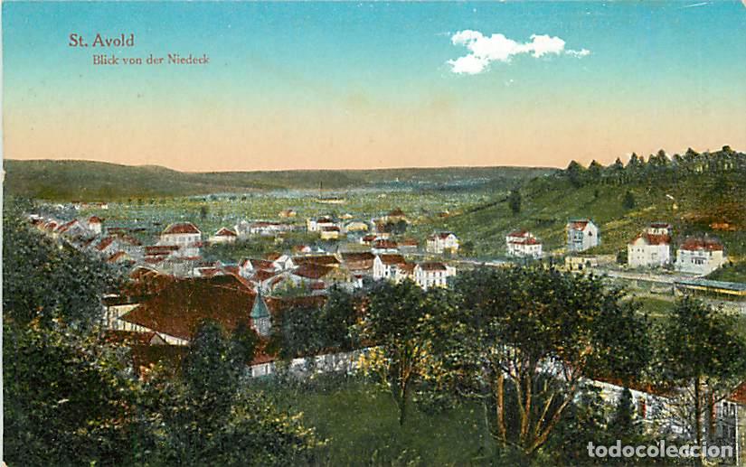 Cartoline: France - 57 - Saint Avold - Vue G&eacute;n&eacute;rale - Blick von der Niedeck - Coloris&eacute;e - Correspondance - CPA