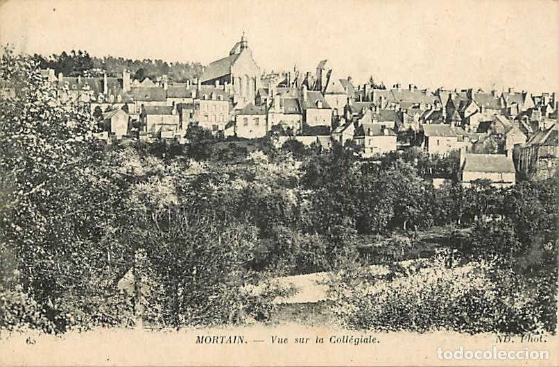 Cartoline: France - 50 - Mortain - Vue sur la Coll&eacute;giale - CPA - Voir Scans Recto-Verso