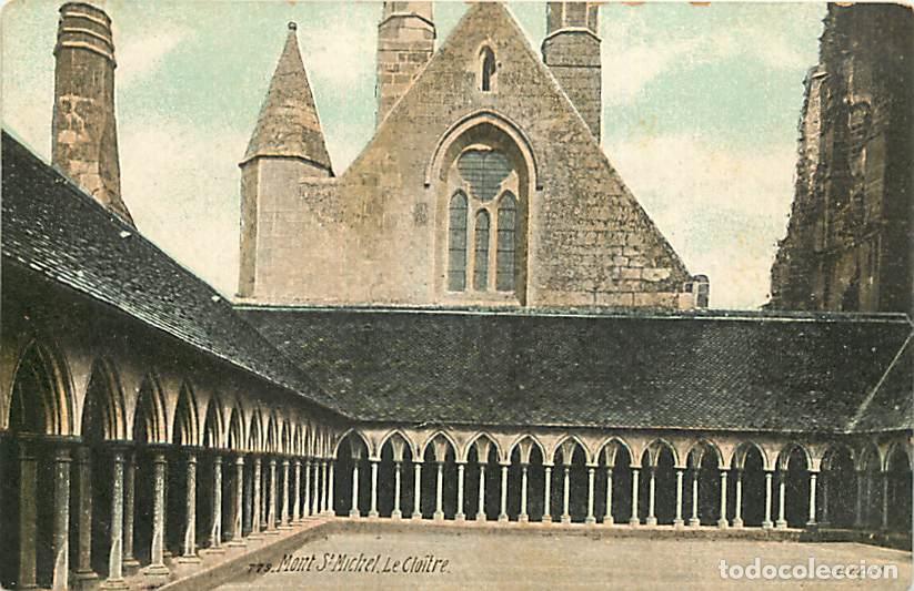 Cartoline: France - 50 - Le Mont Saint Michel - Le Cloitre - Coloris&eacute;e - Edition Chocolat Louit - CPA - Voir Sc
