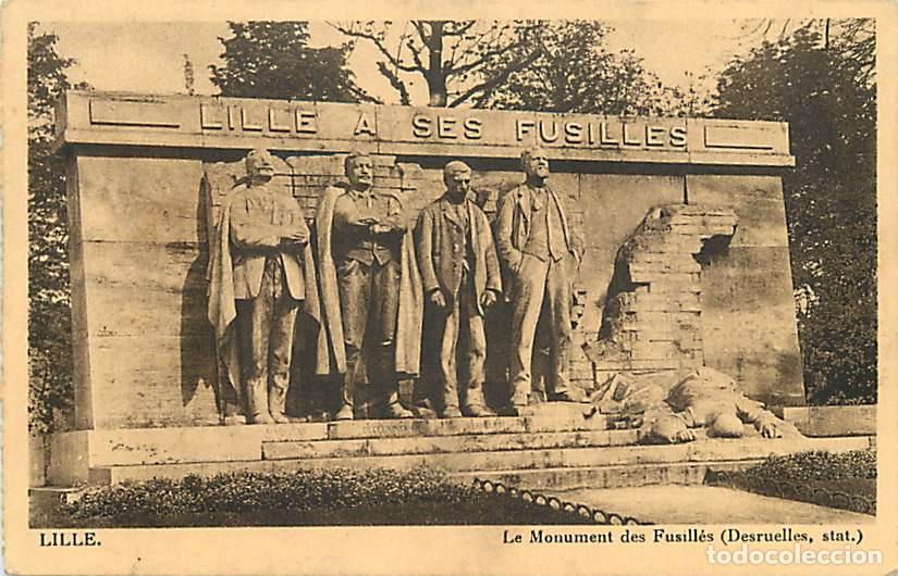 Cartes Postales: France - 59 - Lille - Le Monument des Fusill&eacute;s de Desruelles - Correspondance - CPA - Voyag&eacute;e en 193